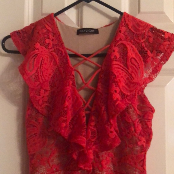 RED HOT DRESS! small lace tight 🔥 - Picture 9 of 11